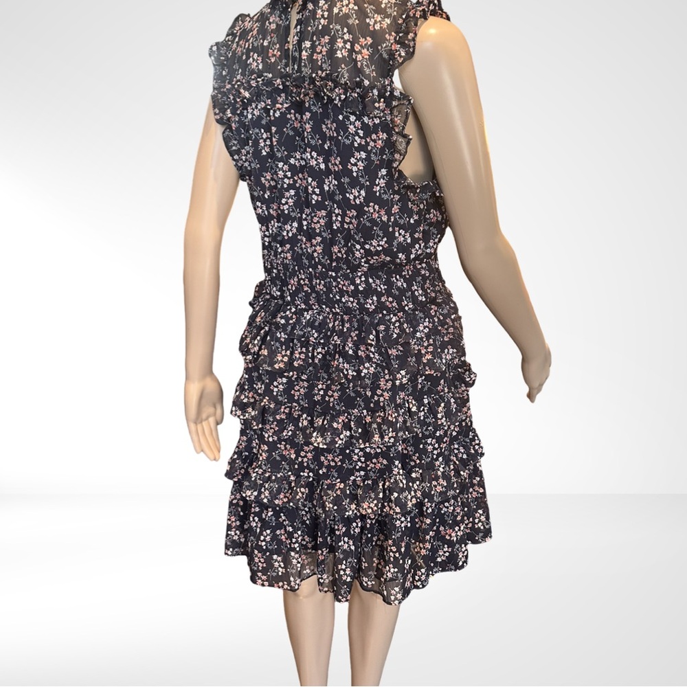 Sugar Lip 2 Floral Short Lined Sleeveless Dress M - Picture 6 of 8
